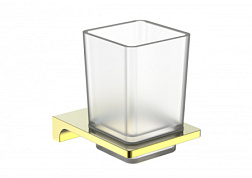 Стакан для зубных щеток с держателем WONZON & WOGHAND, Глянцевое золото (WW-9121-LG)