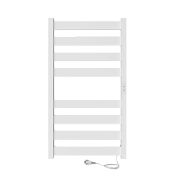 Полотенцесушитель Oktava Slim 5 (electro) 80/40 (таймер, скр.монтаж, унив.подкл.R/L, Белый матовый) 