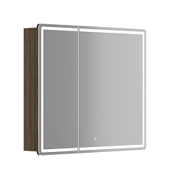 Зеркальный шкаф для ванной комнаты SANCOS Mirror 890x150х740 мм, с LED подсветкой, цвет дуб чарльсто