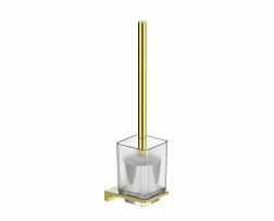 Туалетный ершик в комплекте WONZON & WOGHAND, Глянцевое золото (WW-9129-LG)