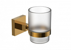 Стакан для зубных щеток с держателем WONZON & WOGHAND, Темное золото (WW-8921-DG)