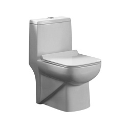 AZ-1169 Azario ZENO Унитаз-моноблок с сиденьем Slim микролифт дюропласт 640*365*740 мм ободковый (во