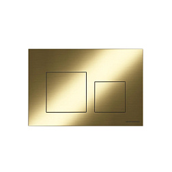 Кнопка смыва Balance, клавиши Square, цвет брашированное золото, арт. CN12-002BG