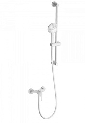 Смеситель для душа с гарнитуром WONZON & WOGHAND, Белый матовый (WW-4570-MW)