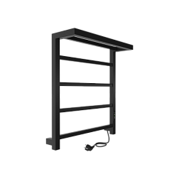 Полотенцесушитель Forma (electro) 60/50 (таймер, скр.монтаж, унив.подкл.R/L, Черный муар) INDIGO