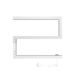 Полотенцесушитель Sparta (electro) 40/50 (таймер, скрытый провод справа, Белый матовый) INDIGO