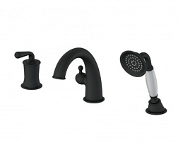 Смеситель на борт ванны WONZON & WOGHAND, Черный матовый (WW-88659008-MB)