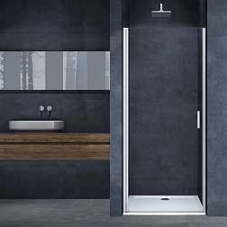 Душевая дверь Alpha VDP-3AL600CL, хром, стекло прозрачное, , шт