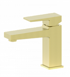 Смеситель для раковины Wonzon & Woghand, Брашированное золото (WW-88018068-BG)