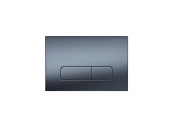 KDI-0000034 (002C-1) Панель смыва Оружейная сталь матовая (клавиши прямоугольные)