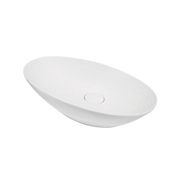 ТРИУМФ, накладной умывальник для установки на столешнице, керамический, с заглушкой сливного отверст