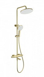 Душевая система с термостатом WONZON & WOGHAND, Брашированное золото (WW-B3035-A2-BG)