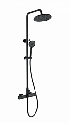 Душевая система с термостатом WONZON & WOGHAND, Черный матовый (WW-C3017-A-MB)