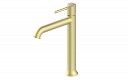 Смеситель для раковины высокий Wonzon & Woghand, Брашированное золото (WW-88019073-BG)