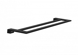 Полотенцедержатель двойной WONZON & WOGHAND, Черный (WW-9111-BL)