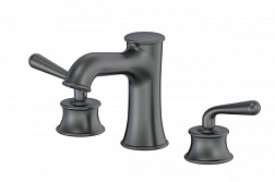 Смеситель для раковины на 3 отверстия WONZON & WOGHAND, Темный графит (WW-88159008-BGM)