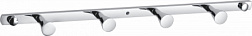 Вешалка с 4 крючками для ванной WONZON & WOGHAND, Хром (WW-9381-4)