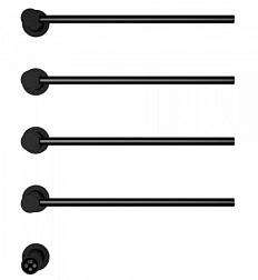 Полотенцесушитель электрический встраиваемый WONZON & WOGHAND, Черный матовый (WW-AL314-MB)