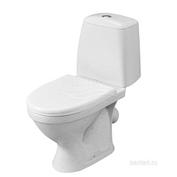 Унитаз-компакт Соната крап на белом