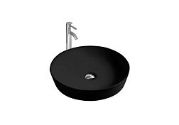 AQ5558-MB ЕВРОПА раковина 415*415*135 для установки на столешницу, матовый черный