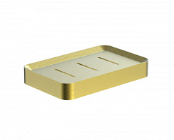 Мыльница с держателем WONZON & WOGHAND, Брашированное золото (WW-8324-BG)