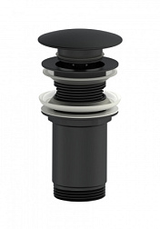 Донный клапан для раковины WONZON & WOGHAND, Черный матовый (WW-88SS09-MB)