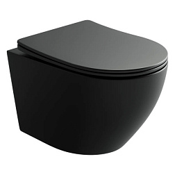 Подвесной унитаз Uno Rimless, глубокий смыв, с крепежом для полностью скрытого монтажа,  ультратонки