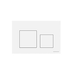 Кнопка смыва Balance, клавиши Square, цвет белый глянцевый, арт.CN12-002W