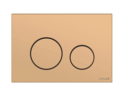 Кнопка Cersanit TWINS для LINK PRO/VECTOR/LINK/HI-TEC пластик золотой матовый