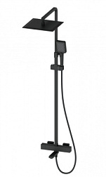 Душевая система с термостатом WONZON & WOGHAND, Черный матовый (WW-88739901-MB)
