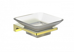 Мыльница с держателем WONZON & WOGHAND, Глянцевое золото (WW-9122-LG)