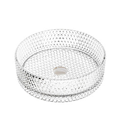 Умывальник чаша накладная круглая (прозрачная) Cristal 360*360*112мм