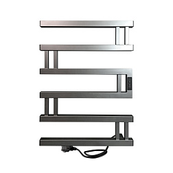 Полотенцесушитель Muza (electro) 60/50 (таймер, скрытый провод справа, Graphite Metallic) INDIGO