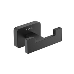 AQ4302MB ЛИБРА крючок двойной, матовый черный