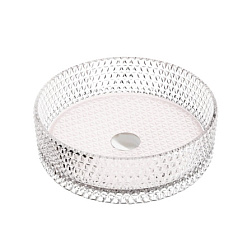 Умывальник чаша накладная круглая (цвет розовый) Cristal 360*360*112мм