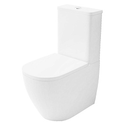 Azario Renda напольный безободковый унитаз в комплекте с арматурой, сиденье микр.615*365*840 мм AZ-8