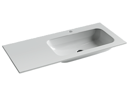 Умывальник накладной прямоугольный Element 1010*457*137мм, чаша справа