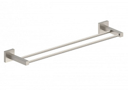 Полотенцедержатель двойной WONZON & WOGHAND, Брашированный никель (WW-8911-BN)