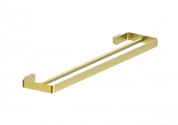 Полотенцедержатель двойной WONZON & WOGHAND, Брашированное золото (WW-8311A-BG)