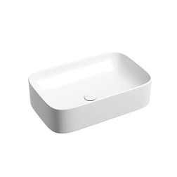 Умывальник чаша накладная прямоугольная (цвет Белый Матовый) Element 605*380*150мм