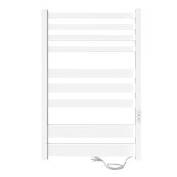 Полотенцесушитель Atlas (electro) 80/50 (таймер, скр.монтаж, унив.подкл.R/L, Белый матовый) INDIGO