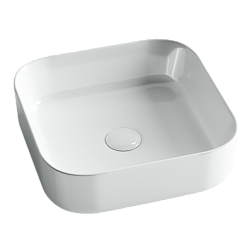 Умывальник чаша накладная квадратная Element 385*385*135мм