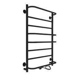 Полотенцесушитель Europe Lux б/п (electro) 80/50 (таймер, скр.монтаж, унив.подкл.R/L, Черный муар) I