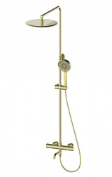 Душевая система с термостатом WONZON & WOGHAND, Брашированное золото (WW-88739903-BG)