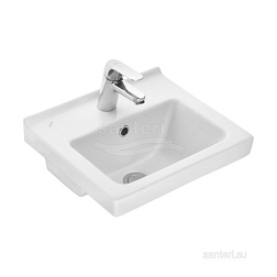 Умывальник Визит-40 с переливом белый (НОВИНКА)