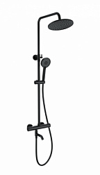 Душевая система с термостатом WONZON & WOGHAND, Черный матовый (WW-B3047-A1-MB)