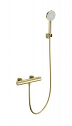 Смеситель для душа с термостатом WONZON & WOGHAND, Брашированное золото (WW-B2029-A-BG)