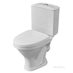 Унитаз-компакт Вест крап на белом