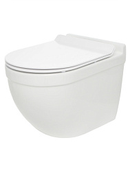 AQM2010 Унитаз подвесной сиденье SoftClose, технология смыва QUIET, скрытый крепеж. 520х360