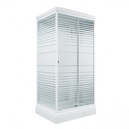 ДК "Квадро 120*80 А" прямоуг. низ. подд., Белый, Полосы, ДН4 (8 мест)